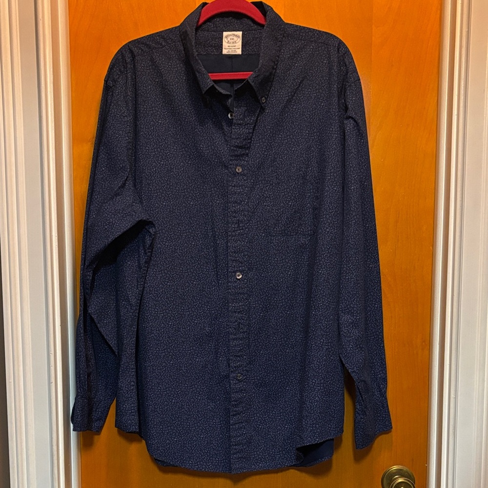 Brooks Brothers Dark Blue Casual Button-Down Shirt